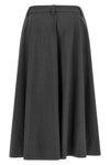 cool wool mélange midi skirt