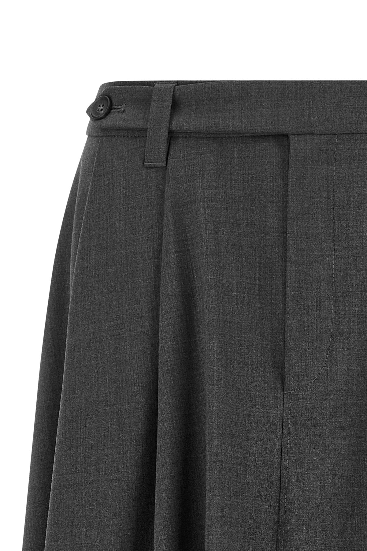 cool wool mélange midi skirt