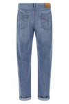 stonewashed cotton denim jeans