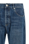 brunello cucinelli denim trousers