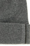 pure cashmere shaved knit beanie micro ribbed pattern