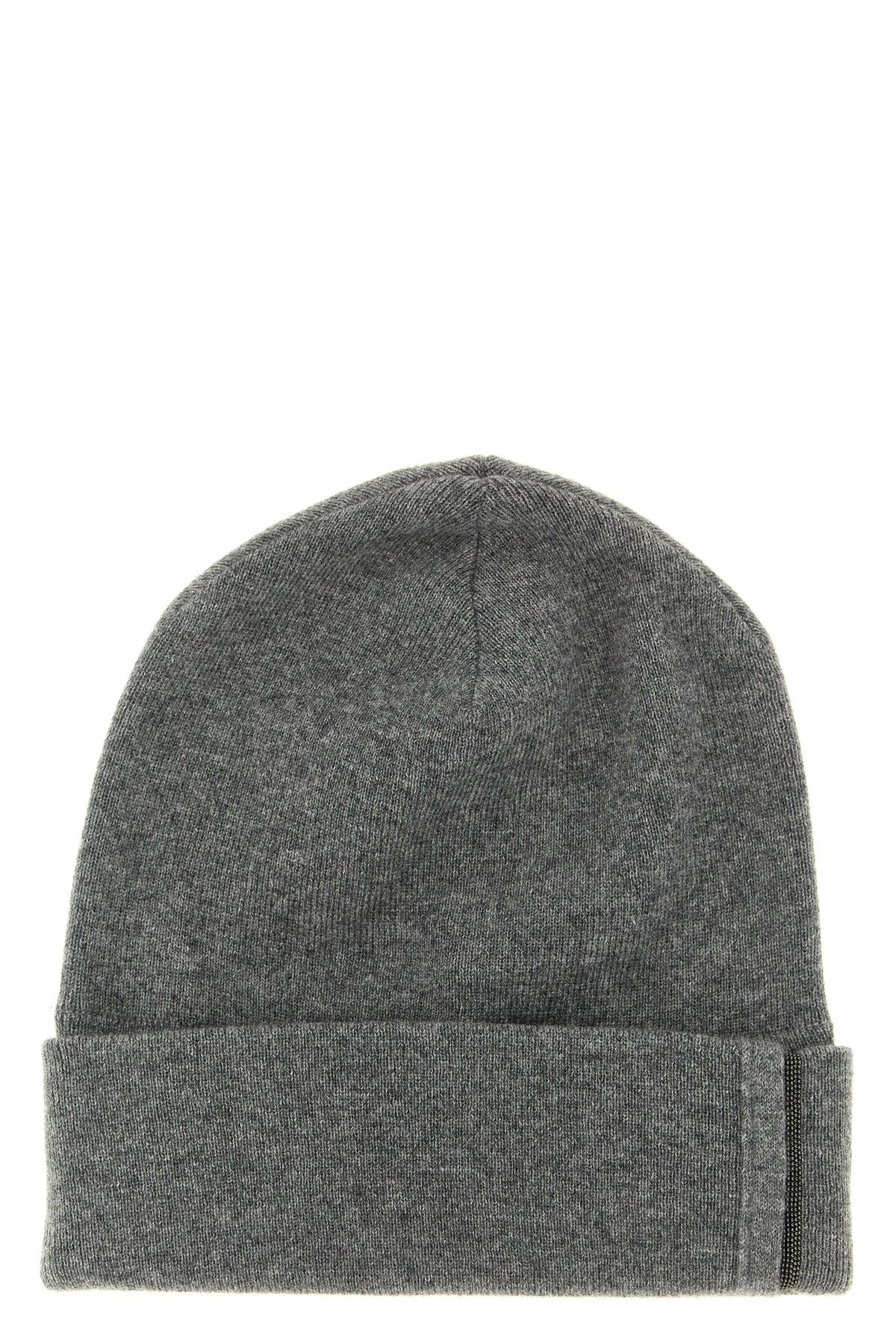 pure cashmere shaved knit beanie micro ribbed pattern