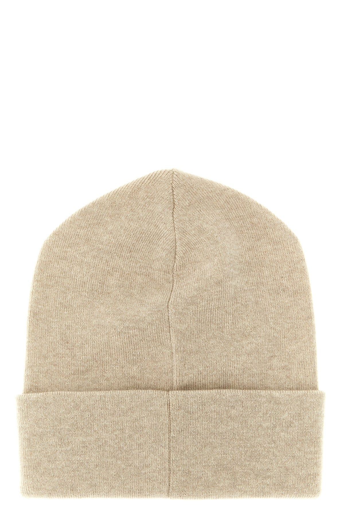 pure cashmere shaved knit beanie micro ribbed pattern