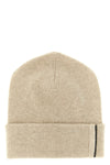 pure cashmere shaved knit beanie micro ribbed pattern