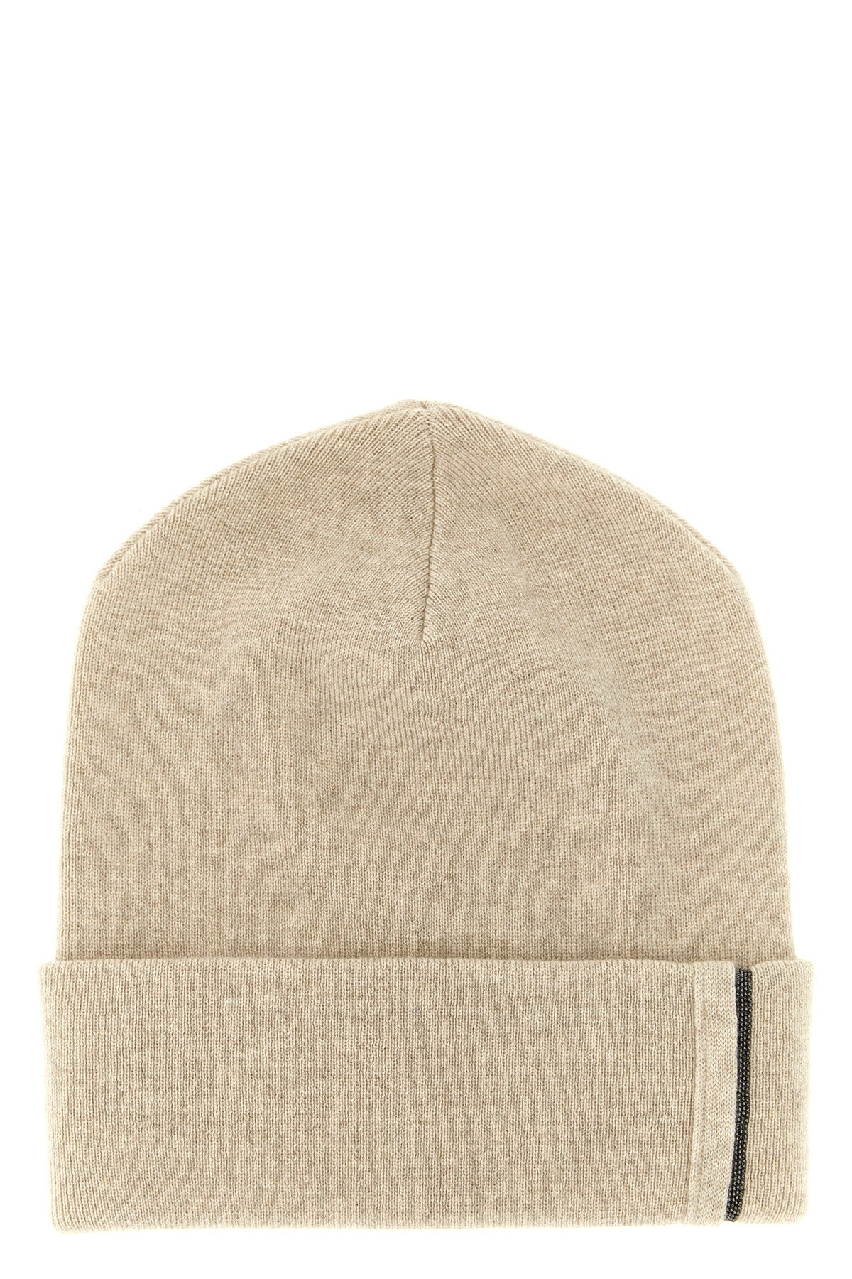 pure cashmere shaved knit beanie micro ribbed pattern