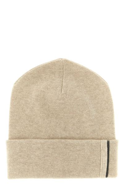 pure cashmere shaved knit beanie micro ribbed pattern