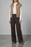 heavy mélange cashmere vest