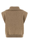 heavy mélange cashmere vest
