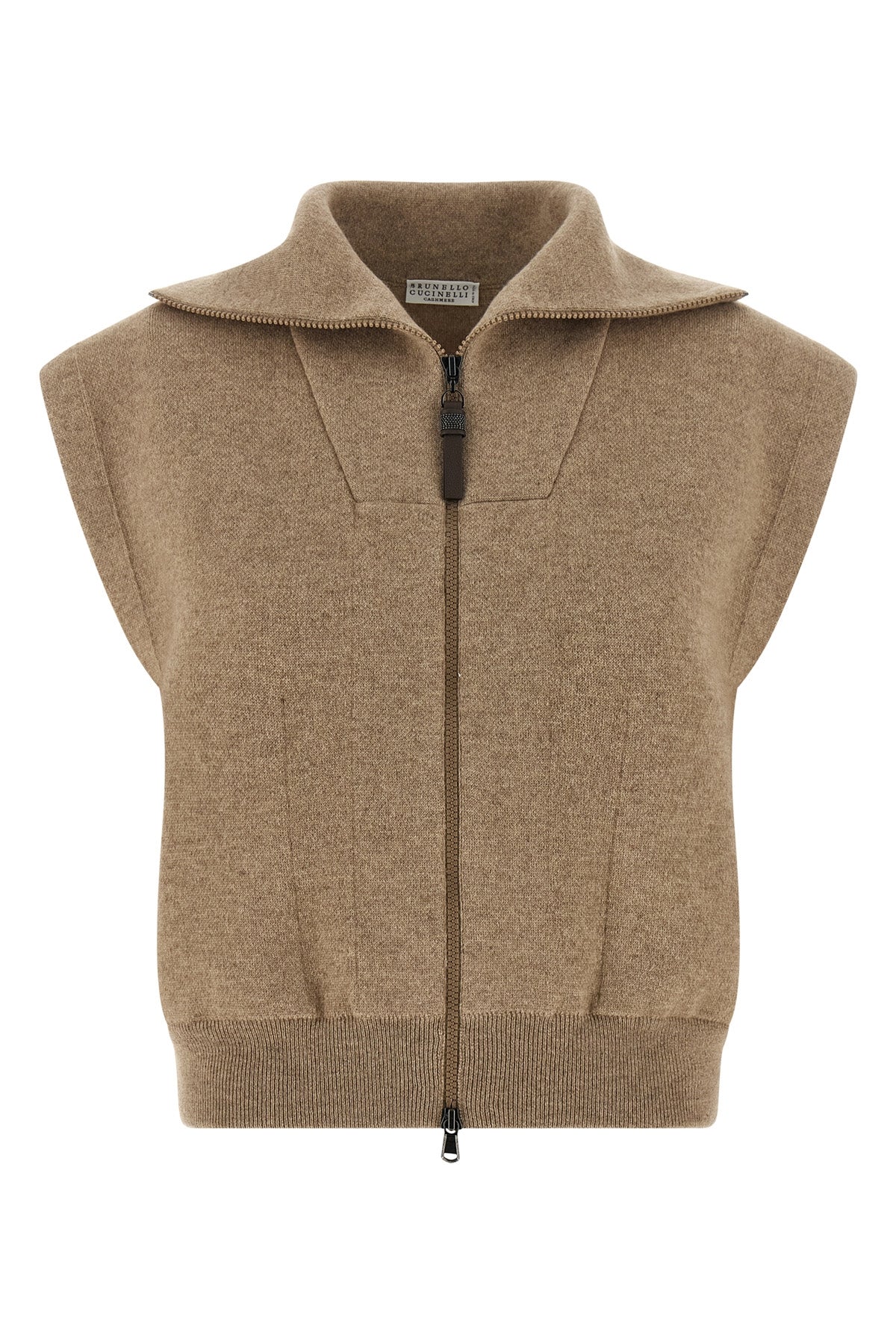 heavy mélange cashmere vest