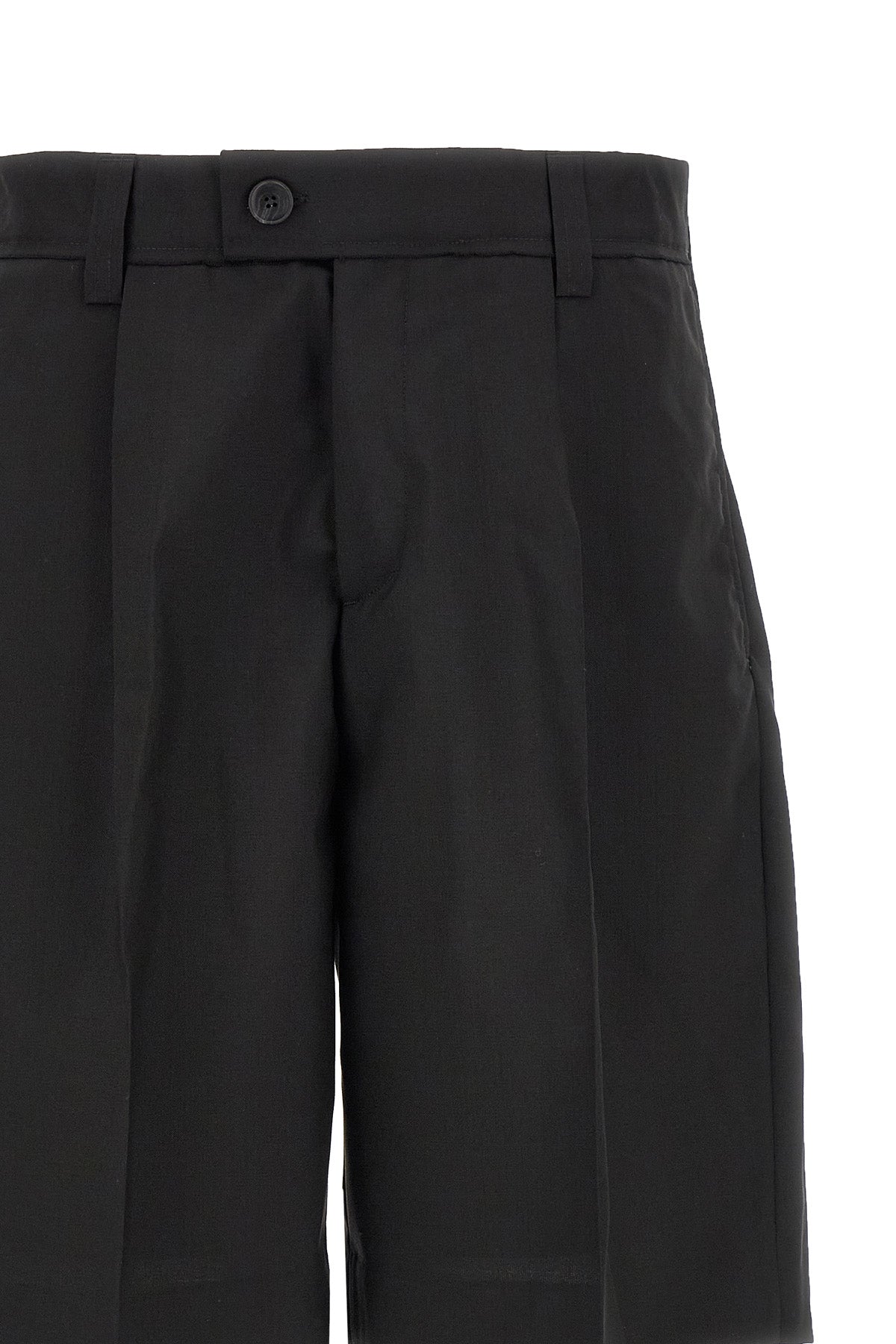 classic dry italian tropical wool bermuda shorts