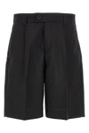 classic dry italian tropical wool bermuda shorts