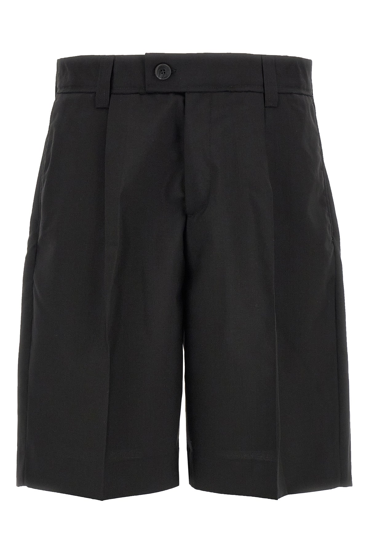 classic dry italian tropical wool bermuda shorts