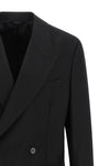 double-breasted blazer in italian tropical wool