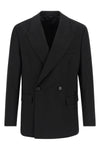 double-breasted blazer in italian tropical wool