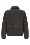 courier jacket in cotton canvas washed in a vintage-effect garment