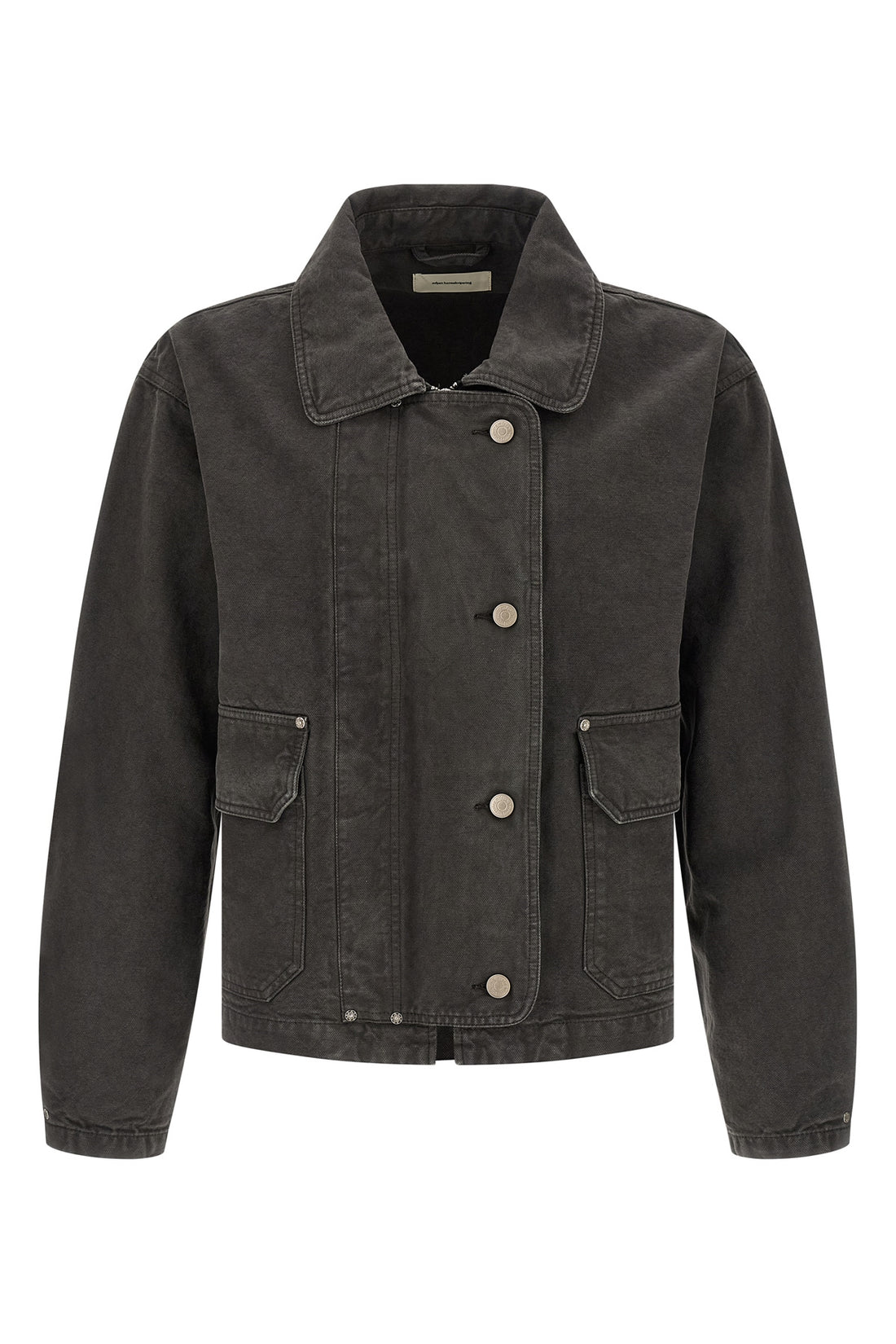 MFPEN L courier jacket in cotton canvas washed in a vintage-effect garment