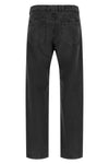 modified jeans in cotton denim cloth washed on the garment