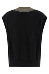 vest in light shaved cashmere and silk knit