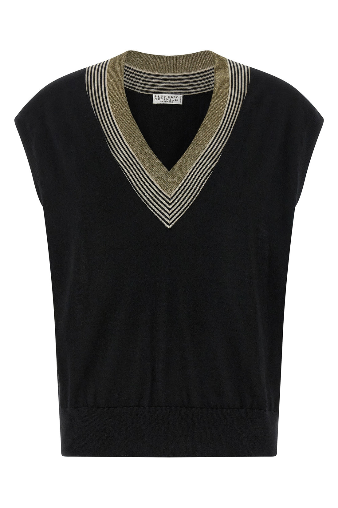 BRUNELLO CUCINELLI XS vest in light shaved cashmere and silk knit