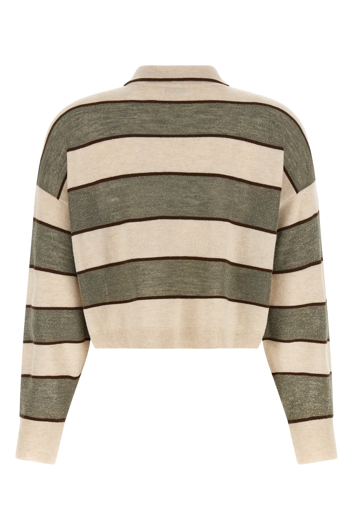 brunello cucinelli sparkling stripes polo shirt redefines casual elegance thro