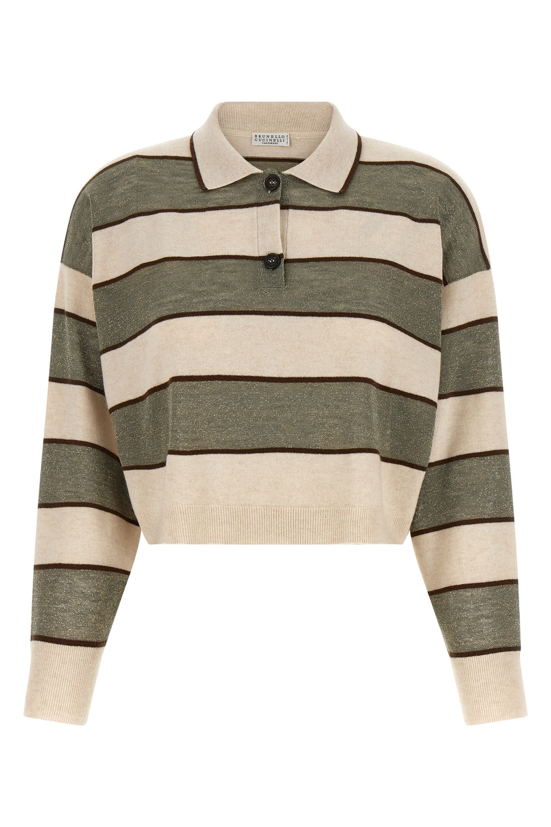 BRUNELLO CUCINELLI L brunello cucinelli sparkling stripes polo shirt redefines casual elegance thro