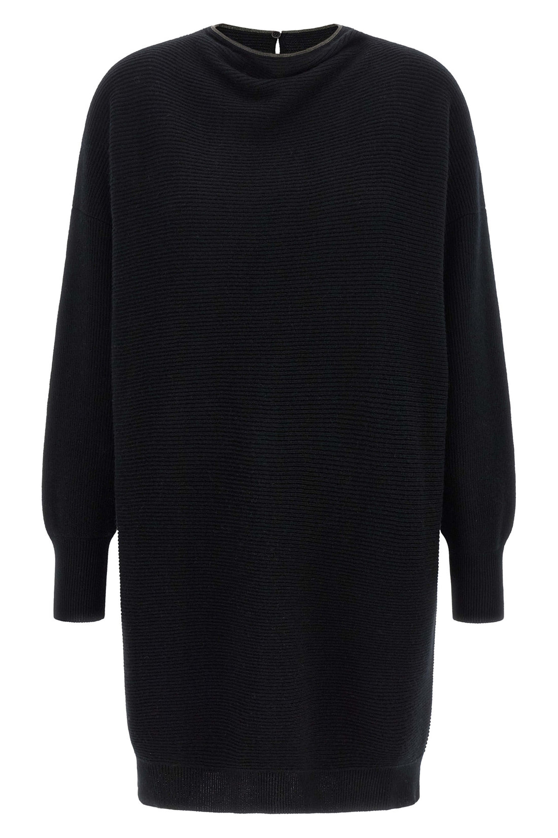 BRUNELLO CUCINELLI S the brunello cucinelli horizontal ribbed knit mini dress exemplifies superior it