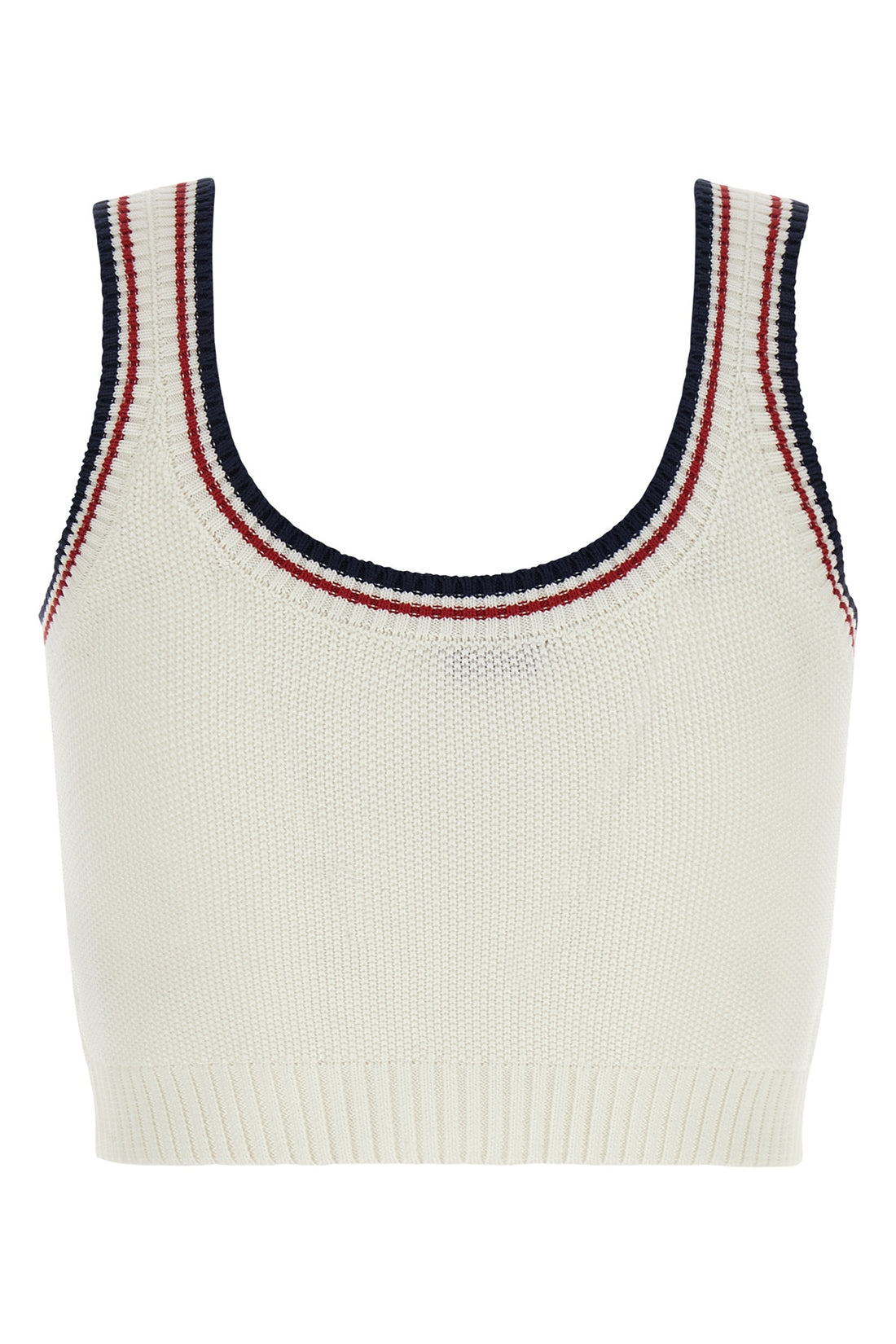 BRUNELLO CUCINELLI L brunello cucinellis crop top - active cotton knit line is distinguished by a
