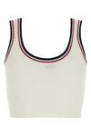 brunello cucinellis crop top - active cotton knit line is distinguished by a