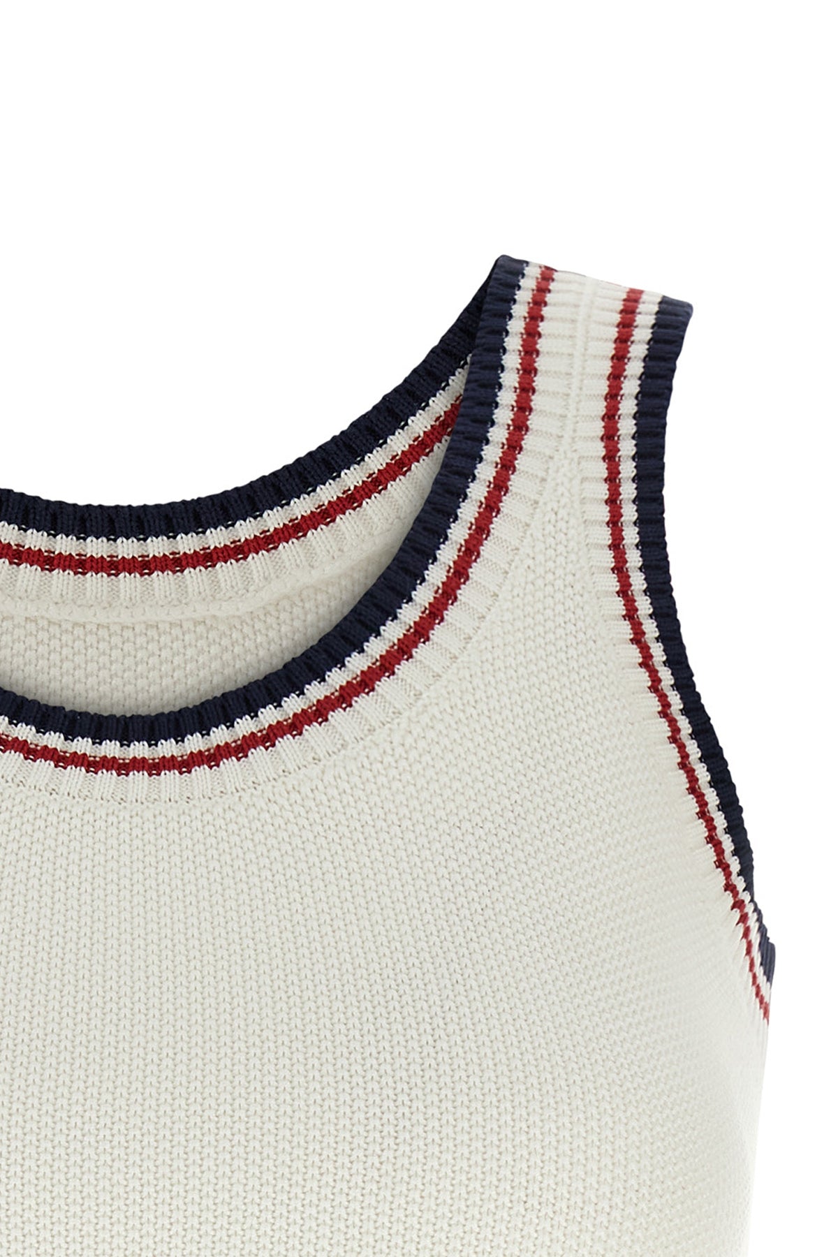 brunello cucinellis crop top - active cotton knit line is distinguished by a