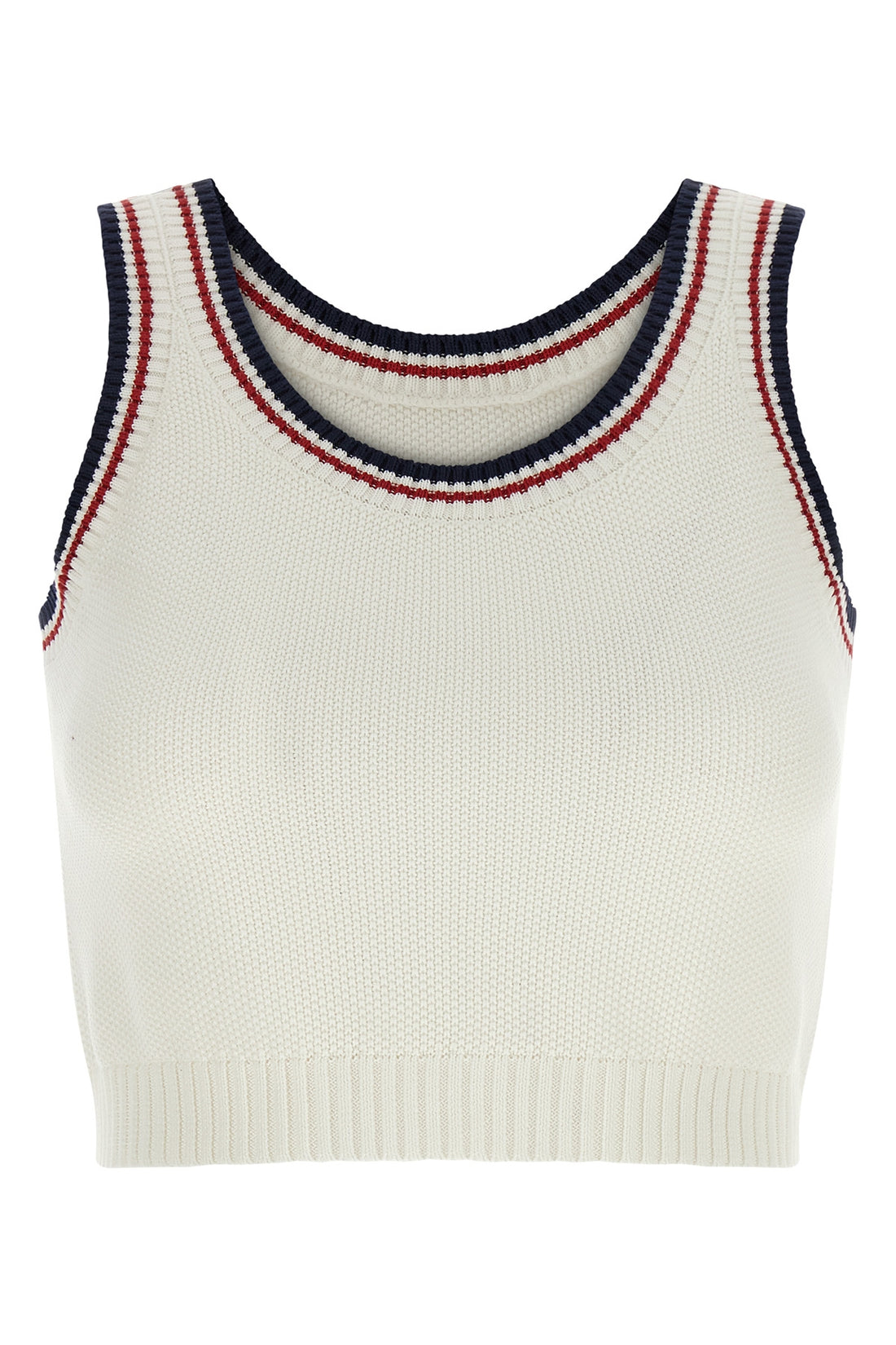 BRUNELLO CUCINELLI L brunello cucinellis crop top - active cotton knit line is distinguished by a