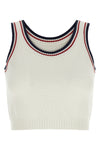 brunello cucinellis crop top - active cotton knit line is distinguished by a