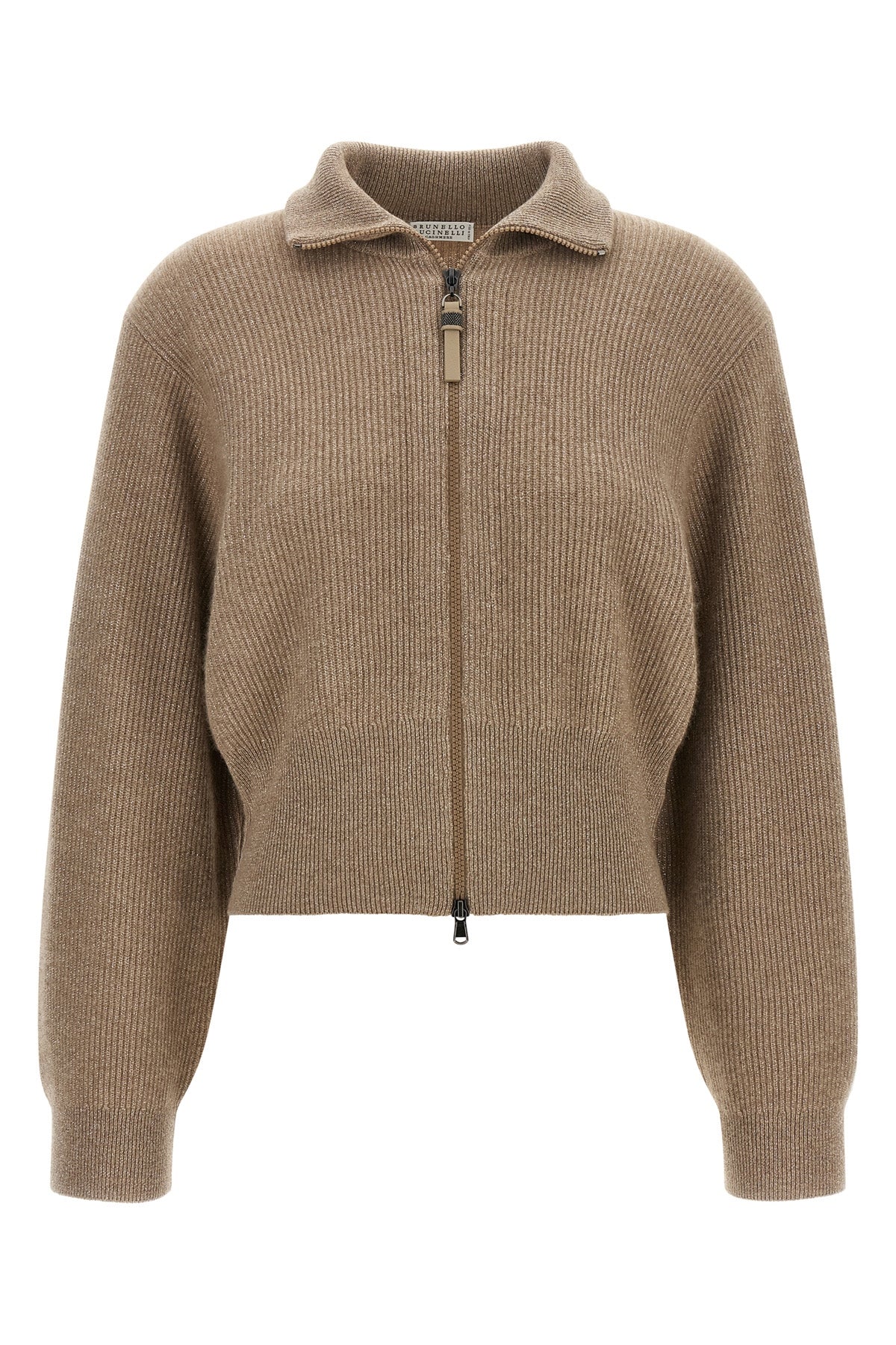 the brunello cucinelli sparkling cardigan redefines knitwear codes through a c