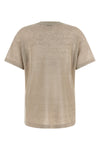 semi-transparent light linen blend sweater