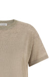 semi-transparent light linen blend sweater