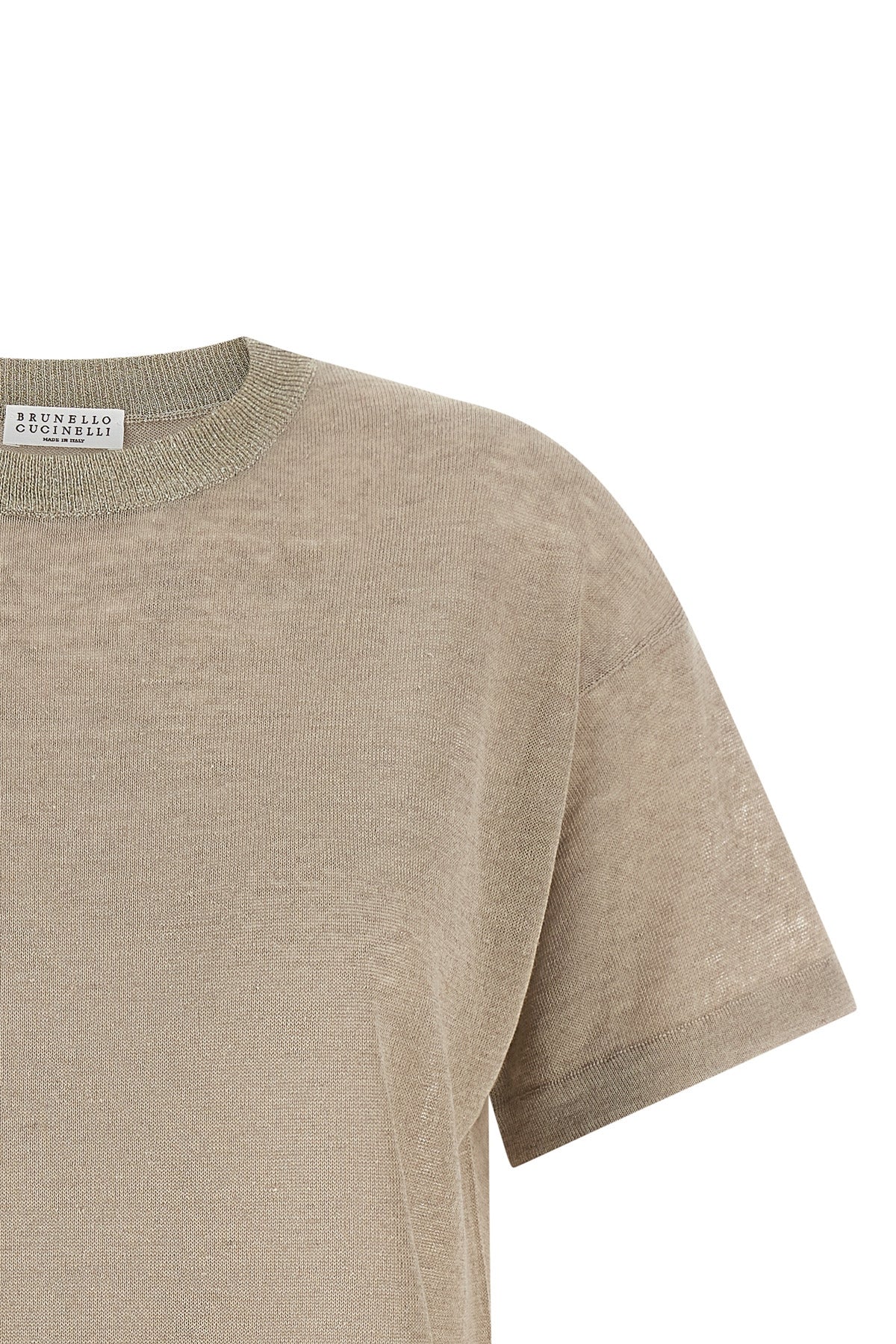 semi-transparent light linen blend sweater