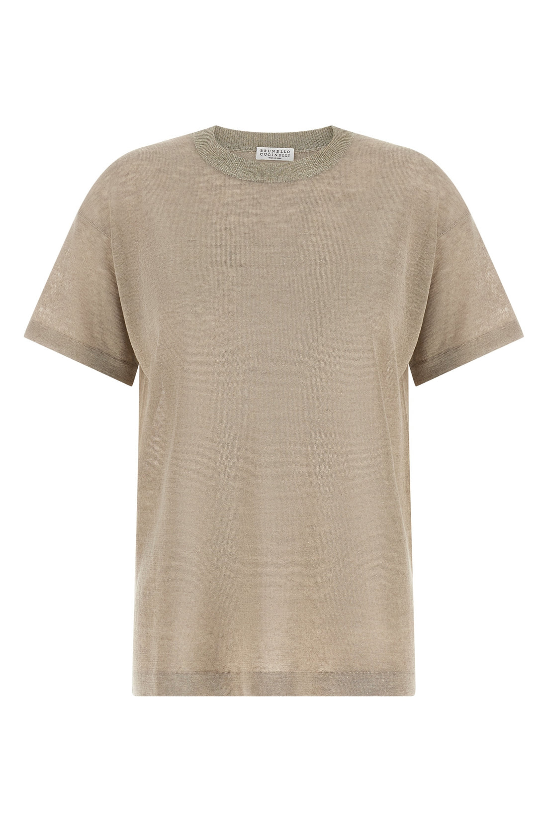 BRUNELLO CUCINELLI L semi-transparent light linen blend sweater