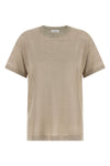 semi-transparent light linen blend sweater