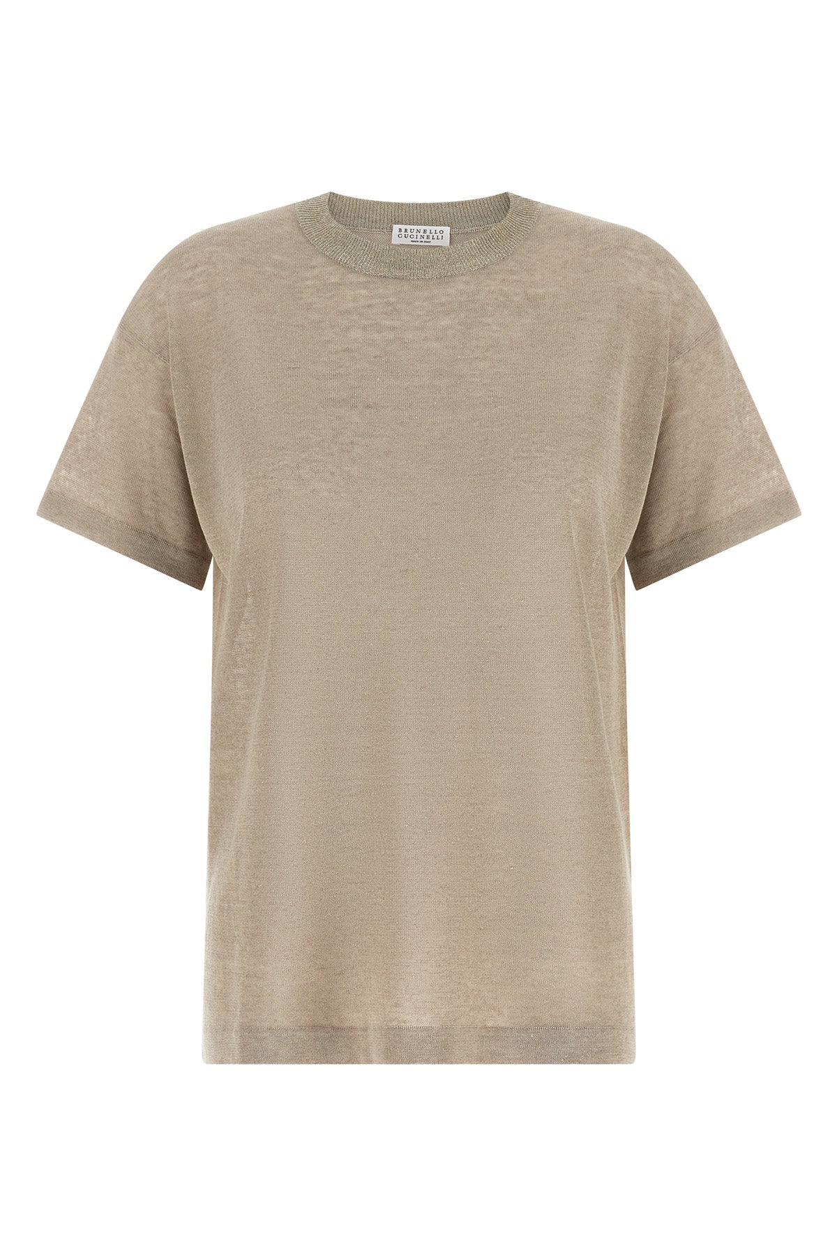semi-transparent light linen blend sweater