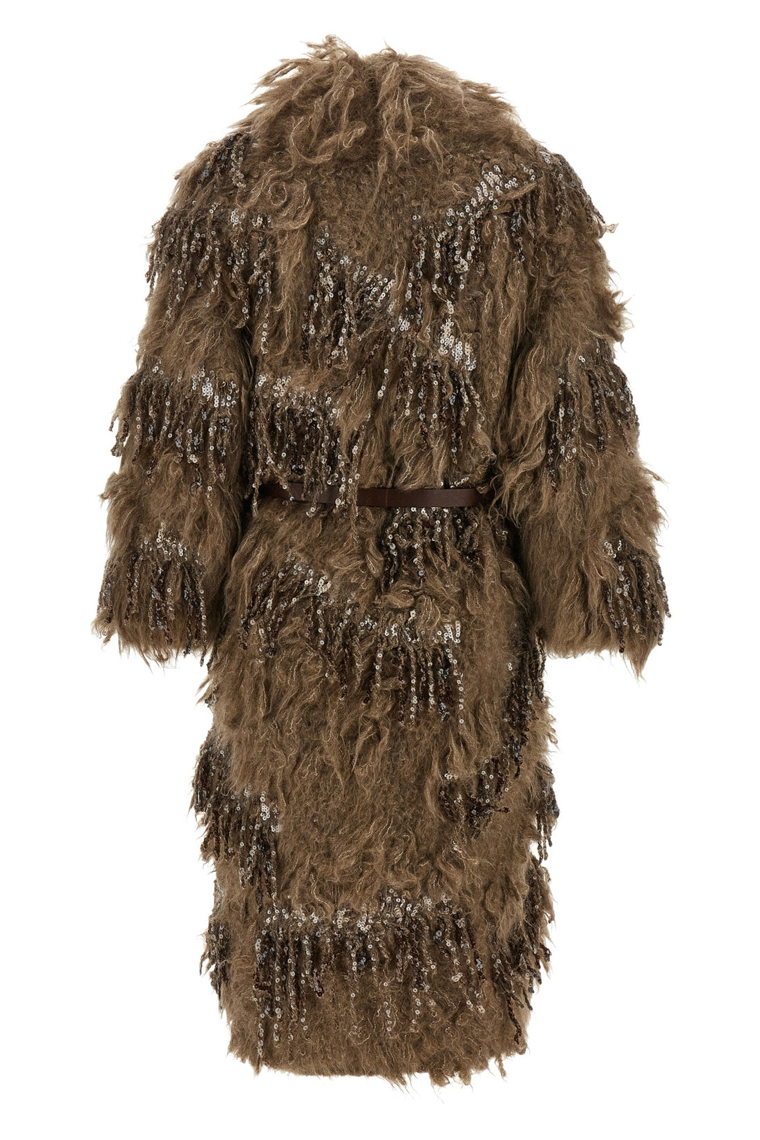 BRUNELLO CUCINELLI XS the brunello cucinelli dazzling moss embroidery long cardigan redefines the vo