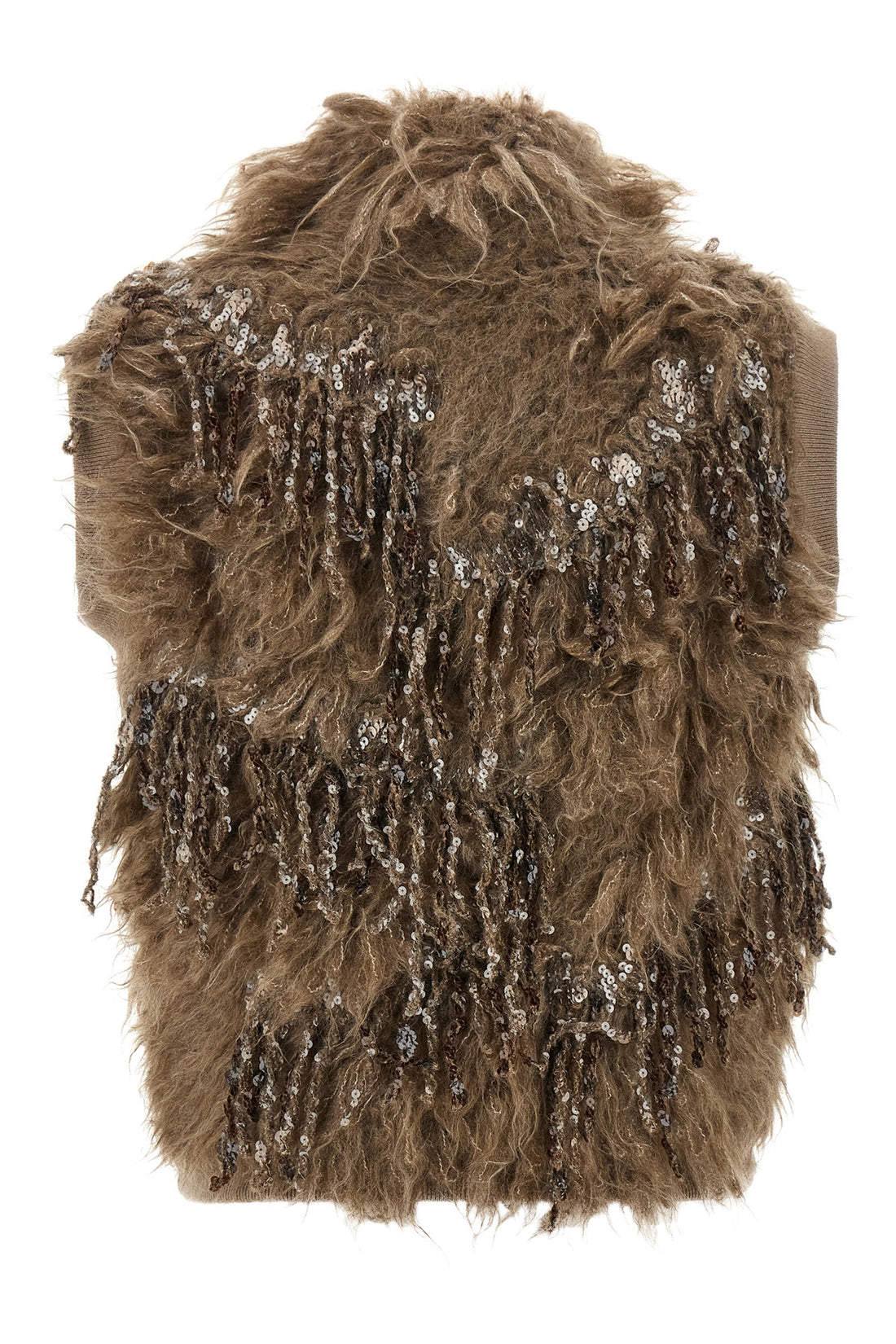 BRUNELLO CUCINELLI S the brunello cucinelli dazzling moss embroidery vest in a fine mohair blend st