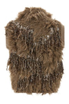 the brunello cucinelli dazzling moss embroidery vest in a fine mohair blend st