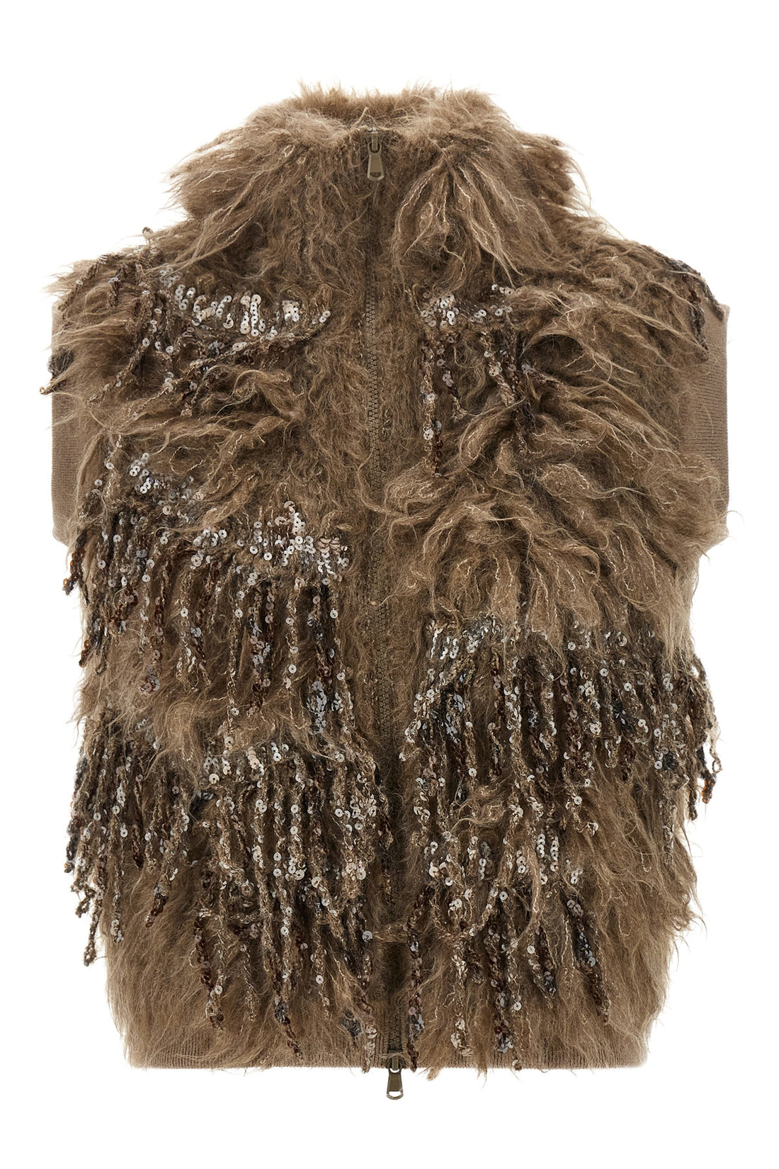 BRUNELLO CUCINELLI S the brunello cucinelli dazzling moss embroidery vest in a fine mohair blend st