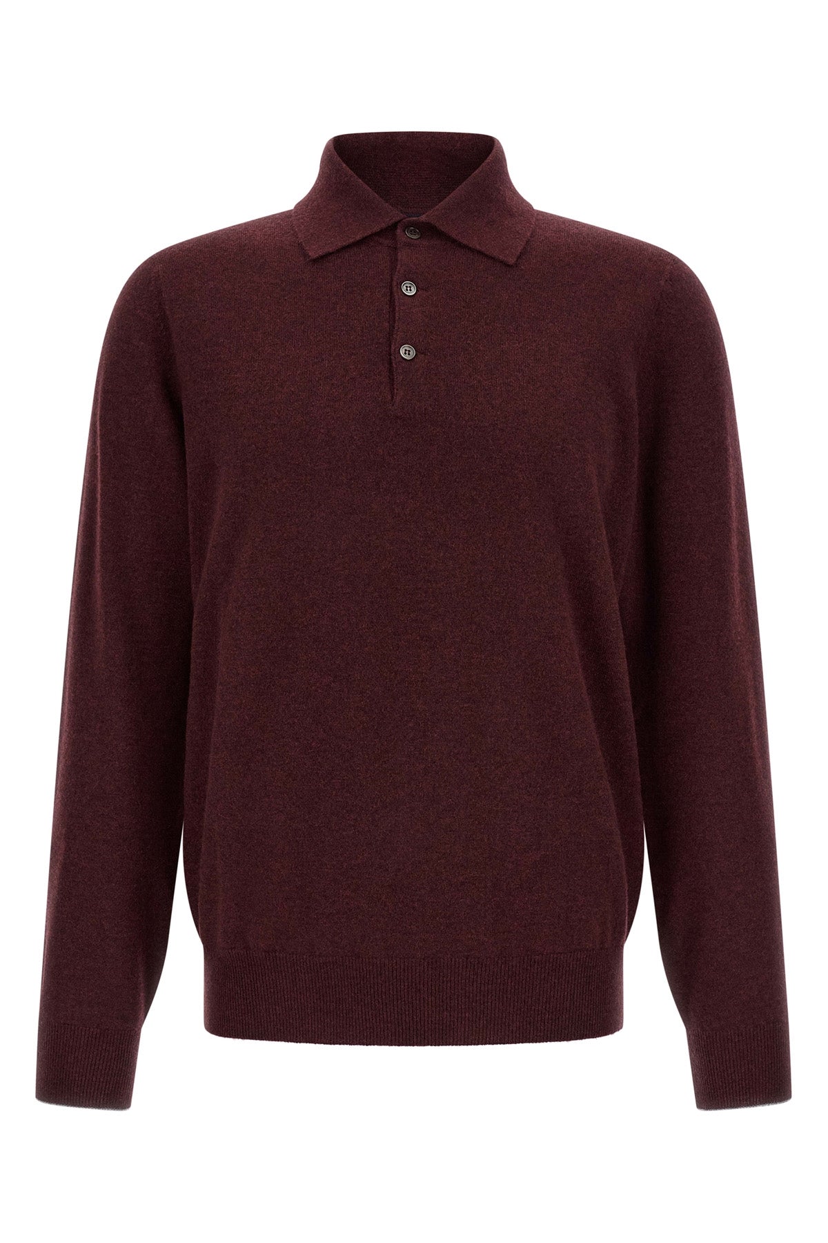 the brunello cucinelli long-sleeved polo shirt