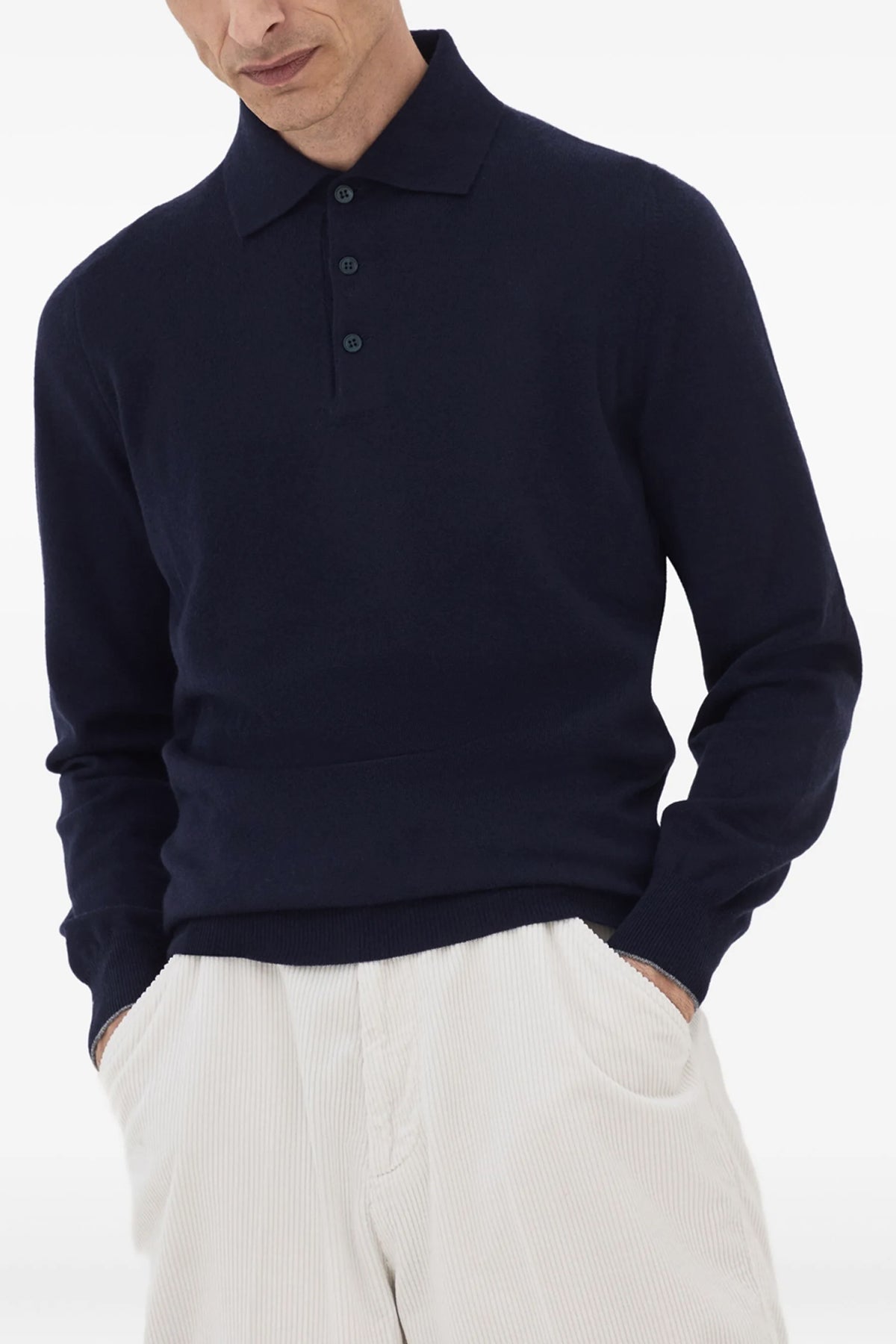 cashmere polo shirt