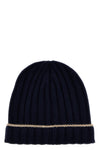 ribbed cashmere beanie