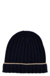 ribbed cashmere beanie