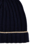 ribbed cashmere beanie