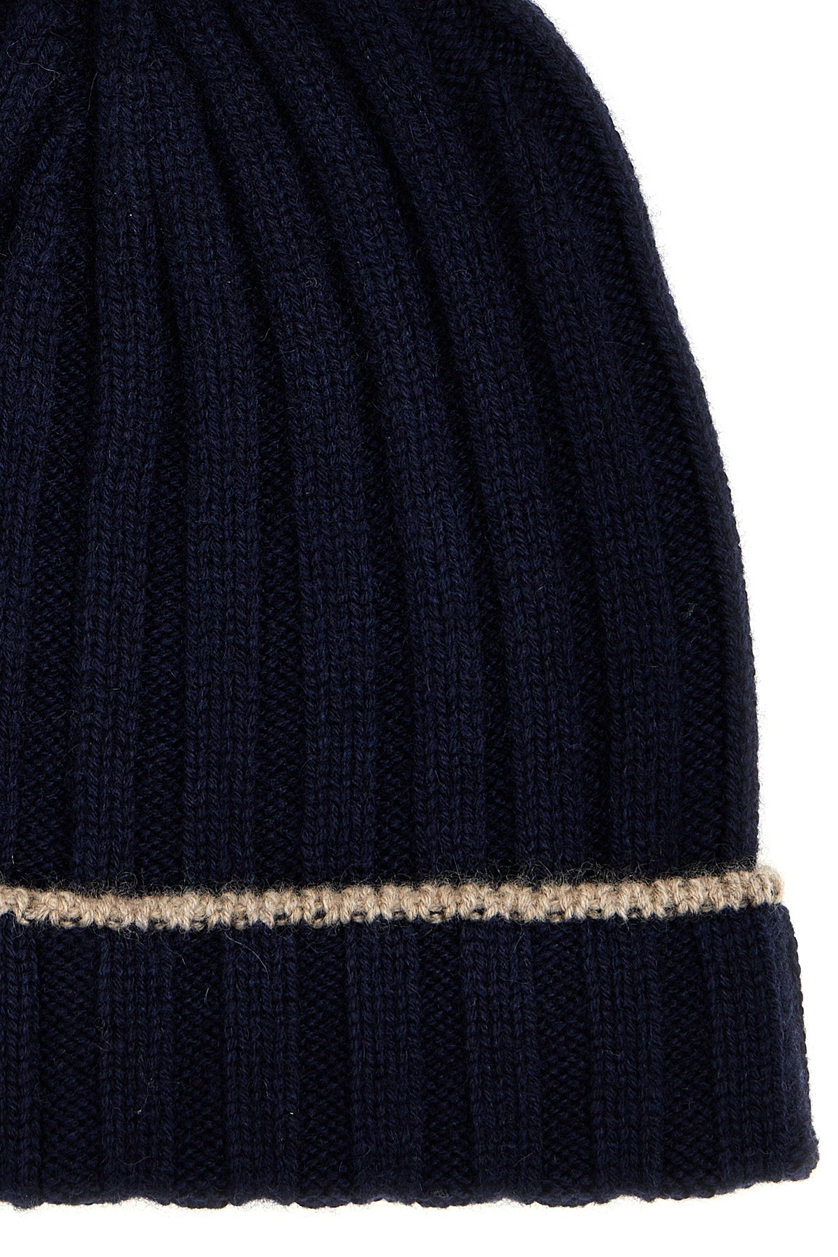 ribbed cashmere beanie