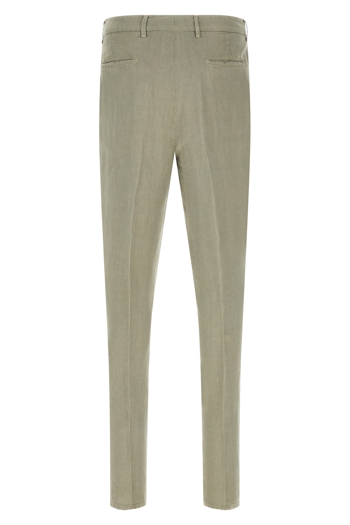 brunello cucinelli garment-dyed linen gabardine trousers