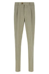 brunello cucinelli garment-dyed linen gabardine trousers